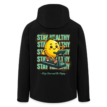 Limonade Lemonade Zitronen Design Stay Healthy - Recycelte Männer Softshell-Jacke von Stanley/Stella - Schwarz - Hinten - AI Model Male 185 light (185cm)