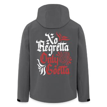Saucisse Goetta No Regretta Seulement Goetta - Veste softshell homme en polyester recyclé Stanley/Stella - noir - Dos - AI Model Male 185 light (185cm)