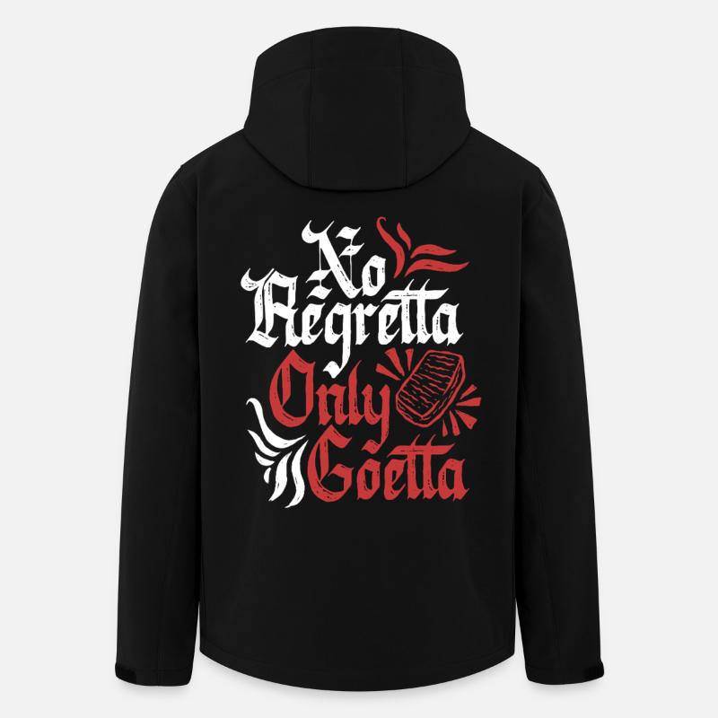 Goetta Sausage No Regretta Only Goetta - Men’s Recycled Softshell Jacket by Stanley/Stella - black