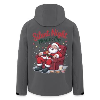 Santa Chill Fashion T-Shirt for Christmas Fans - Men’s Recycled Softshell Jacket by Stanley/Stella - black - Back - AI Model Male 185 light (185cm)