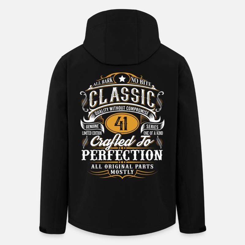 41e anniversaire - Veste softshell homme en polyester recyclé Stanley/Stella - noir