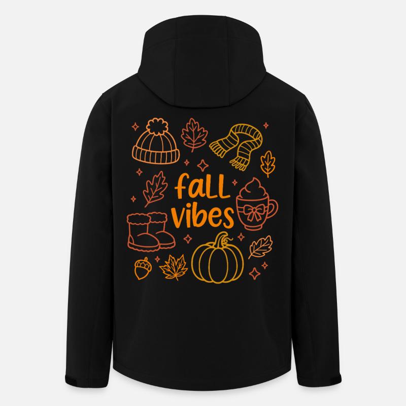 Herbststimmung - Recycelte Männer Softshell-Jacke von Stanley/Stella - Schwarz