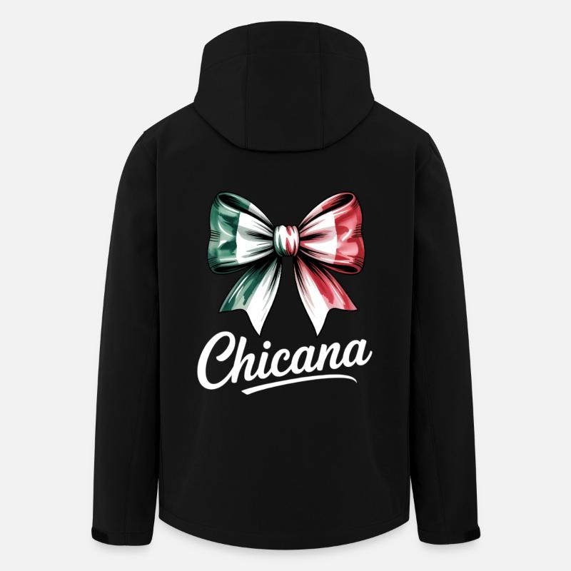Arc Chicana Italie Drapeau Design - Veste softshell homme en polyester recyclé Stanley/Stella - noir
