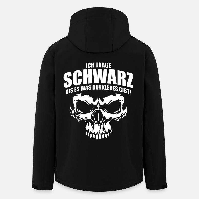 Schwarz Bis Dunkleres Schädel  - Recycelte Männer Softshell-Jacke von Stanley/Stella - Schwarz