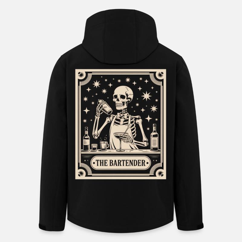 Barman Barman Le Barman Tarot Cocktail - Veste softshell homme en polyester recyclé Stanley/Stella - noir