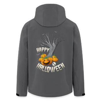 Halloween Jack-o-Lanterns Farm - Men’s Recycled Softshell Jacket by Stanley/Stella - black - Back - AI Model Male 185 light (185cm)