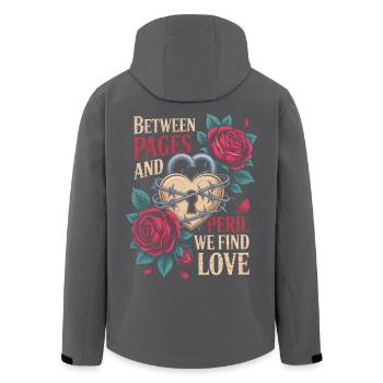 Romance sombre entre les pages et le péril Nous trouvons l’amour - Veste softshell homme en polyester recyclé Stanley/Stella - noir - Dos - AI Model Male 185 light (185cm)