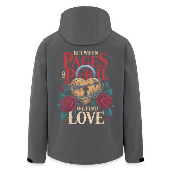 Romance sombre entre les pages et le péril Nous trouvons l’amour - Veste softshell homme en polyester recyclé Stanley/Stella - noir - Dos - AI Model Male 185 light (185cm)