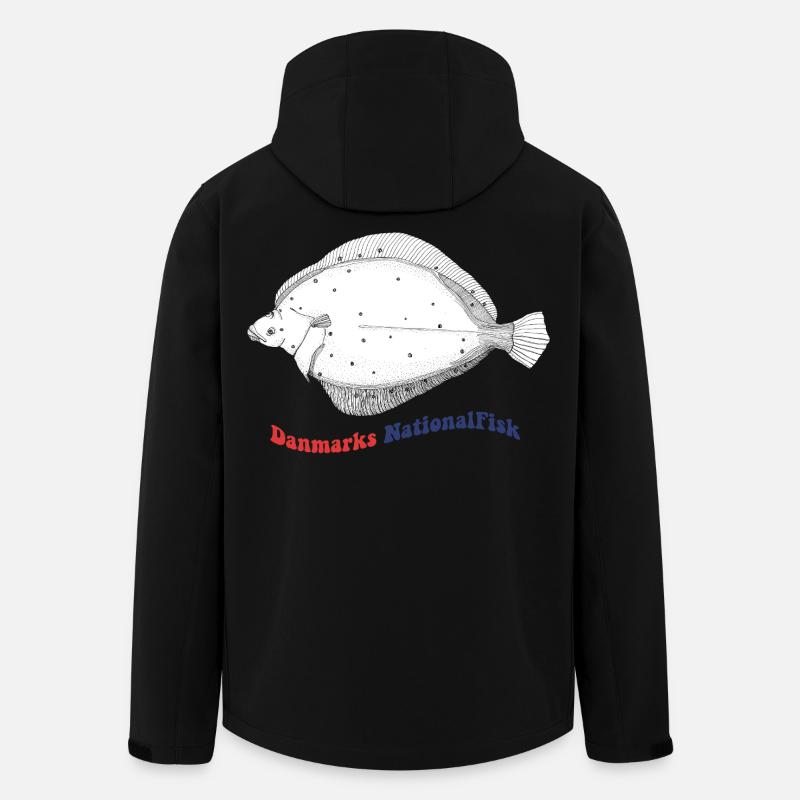 Denmark's National Fish Beet Spaette - Men’s Recycled Softshell Jacket by Stanley/Stella - black