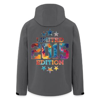 LIMITED EDITION 2015 11TH BIRTHDAY - Men’s Recycled Softshell Jacket by Stanley/Stella - black - Back - AI Model Male 185 light (185cm)