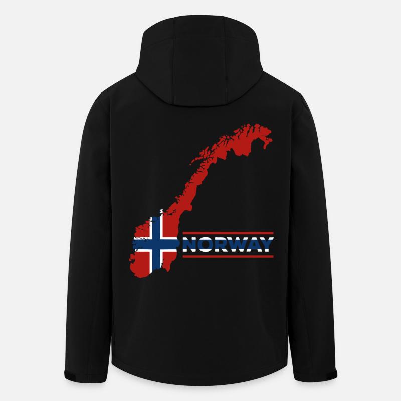 Norwegen Urlaub Natur Geschenk - Recycelte Männer Softshell-Jacke von Stanley/Stella - Schwarz