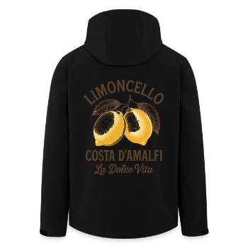 Limoncello Costa d'Amalfi La Dolce Vita - Men’s Recycled Softshell Jacket by Stanley/Stella - black - Back - AI Model Male 185 light (185cm)