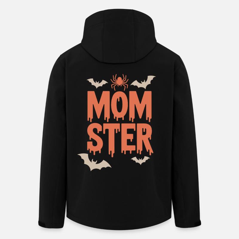 Momster Halloween Schriftdrip - Recycelte Männer Softshell-Jacke von Stanley/Stella - Schwarz