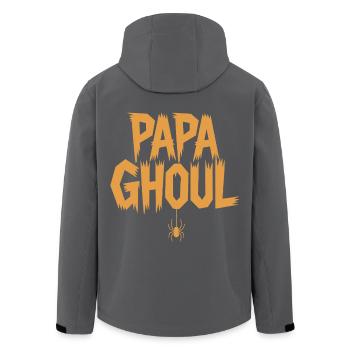 Papa Ghoul Spider Pendant - Men’s Recycled Softshell Jacket by Stanley/Stella - black - Back - AI Model Male 185 light (185cm)