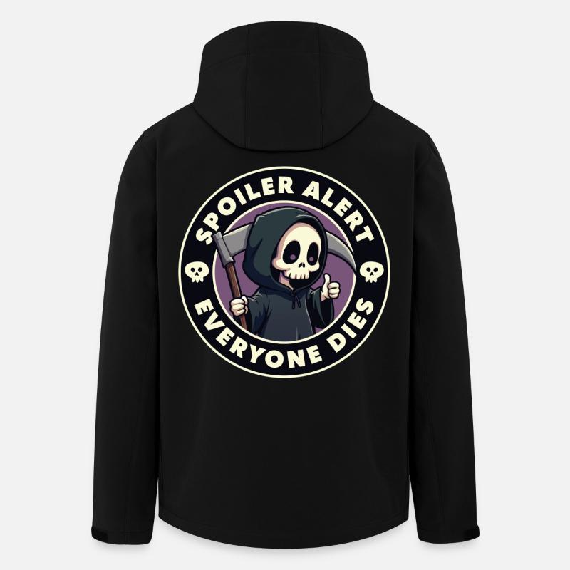 Spoiler alert everyone dies - Men’s Recycled Softshell Jacket by Stanley/Stella - black