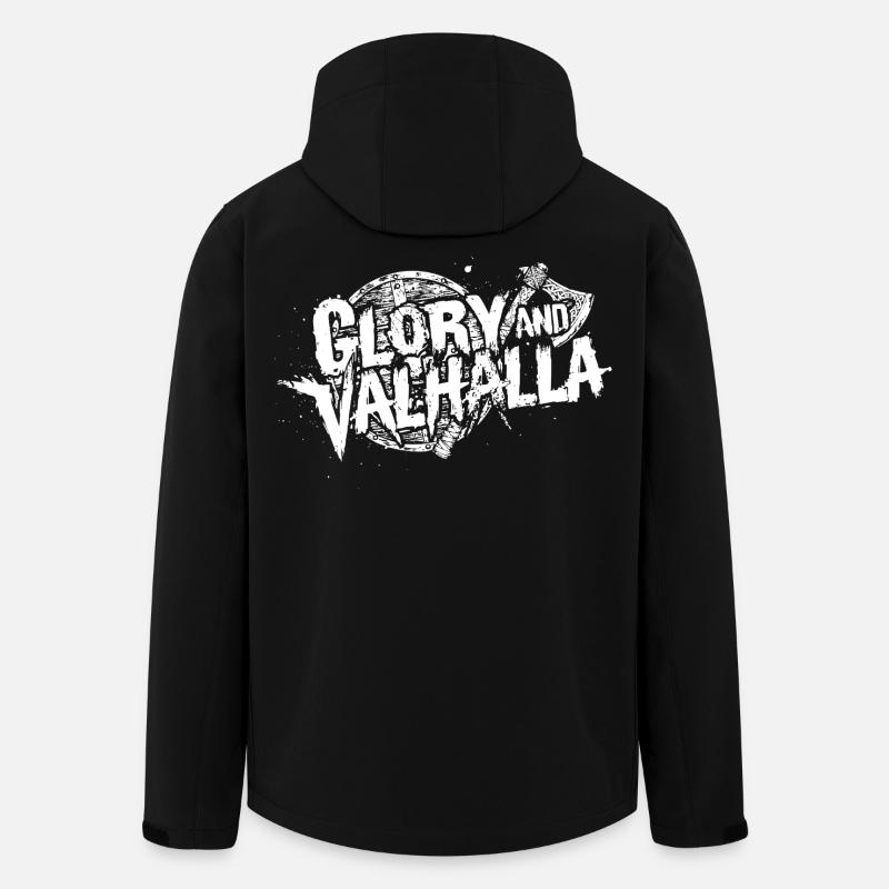 Glory and Valhalla - Recycelte Männer Softshell-Jacke von Stanley/Stella - Schwarz