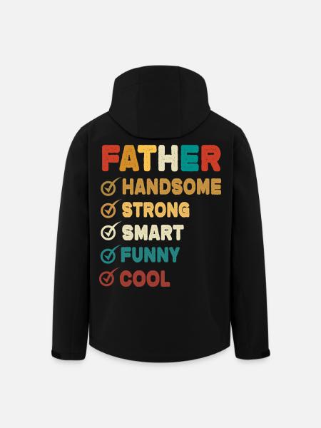 Dad Father Father's Day - Men’s Recycled Softshell Jacket by Stanley/Stella - black