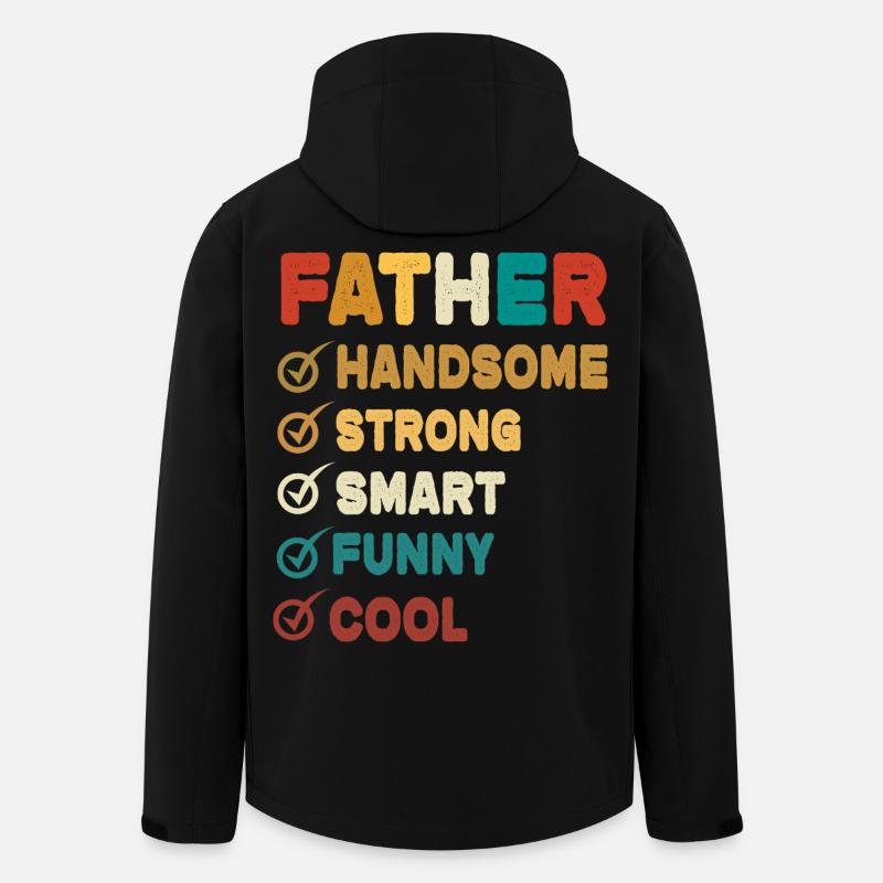 Dad Father Father's Day - Men’s Recycled Softshell Jacket by Stanley/Stella - black
