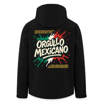 Orgullo Mexicano Mexiko Mexikanische Flagge - Recycelte Männer Softshell-Jacke von Stanley/Stella - Schwarz - Hinten - AI Model Male 185 light (185cm)