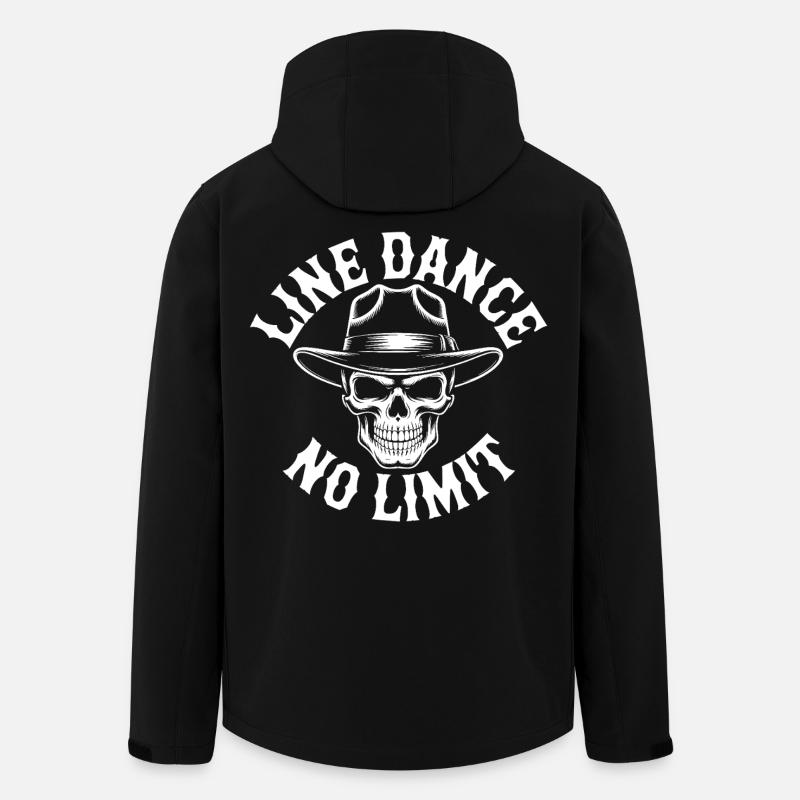 Line Dance Skull No Limit - Men’s Recycled Softshell Jacket by Stanley/Stella - black