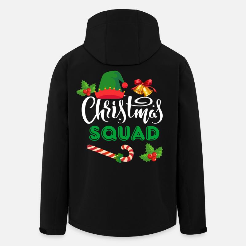 Équipe de Noël - Veste softshell homme en polyester recyclé Stanley/Stella - noir