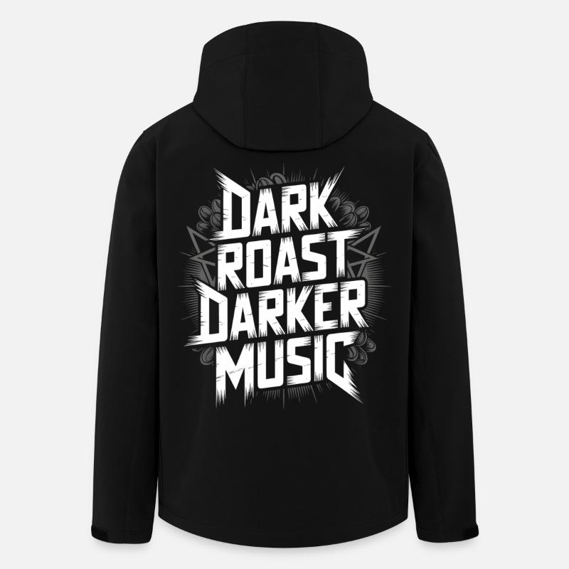 Métal et café - Veste softshell homme en polyester recyclé Stanley/Stella - noir