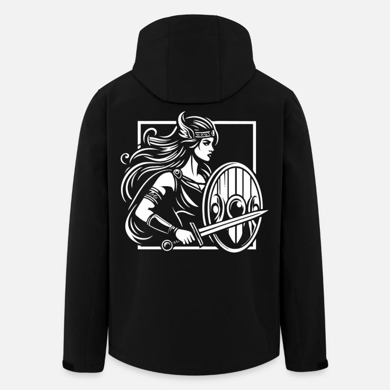 Shield Maiden Design – Strong Viking - Men’s Recycled Softshell Jacket by Stanley/Stella - black