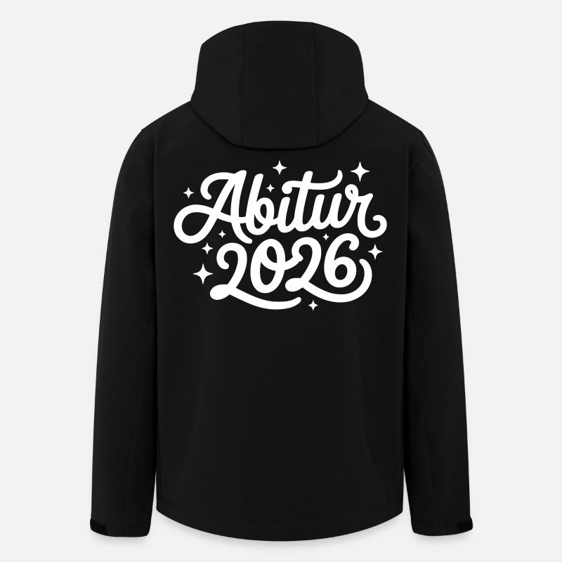Abitur 2026 - Recycelte Männer Softshell-Jacke von Stanley/Stella - Schwarz