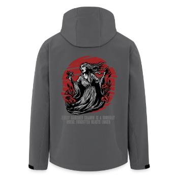 Créatures mythologiques Banshee - Veste softshell homme en polyester recyclé Stanley/Stella - noir - Dos - AI Model Male 185 light (185cm)