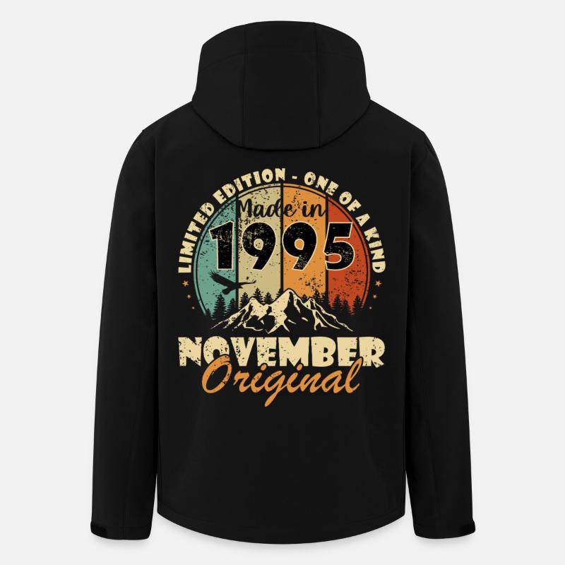 november 1995 birthday november 1995 - Men’s Recycled Softshell Jacket by Stanley/Stella - black