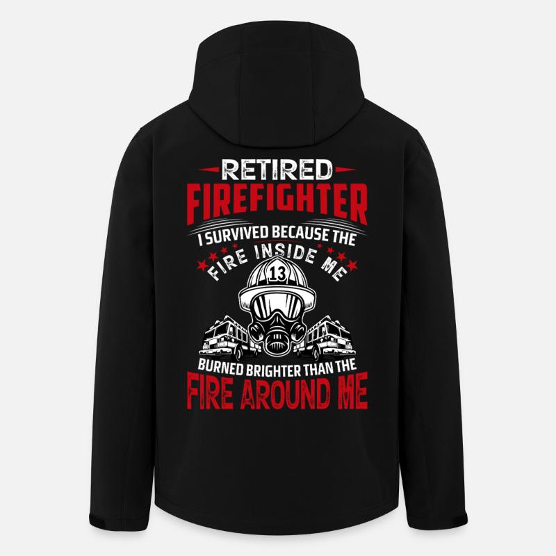 Feuerwehrmann - Recycelte Männer Softshell-Jacke von Stanley/Stella - Schwarz