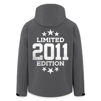 LIMITED EDITION 2011 15TH BIRTHDAY - Men’s Recycled Softshell Jacket by Stanley/Stella - black - Back - AI Model Male 185 light (185cm)