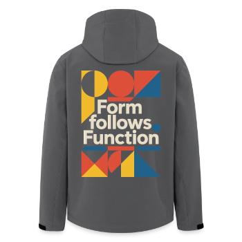 Bauhaus Architecture Architecte - Veste softshell homme en polyester recyclé Stanley/Stella - noir - Dos - AI Model Male 185 light (185cm)
