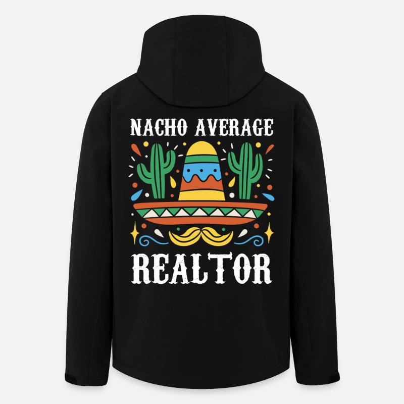 Nacho Agent immobilier moyen - Veste softshell homme en polyester recyclé Stanley/Stella - noir