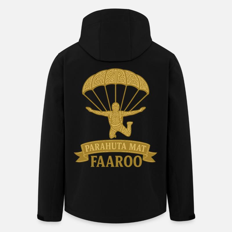 Tahitianischer Fallschirm - Recycelte Männer Softshell-Jacke von Stanley/Stella - Schwarz