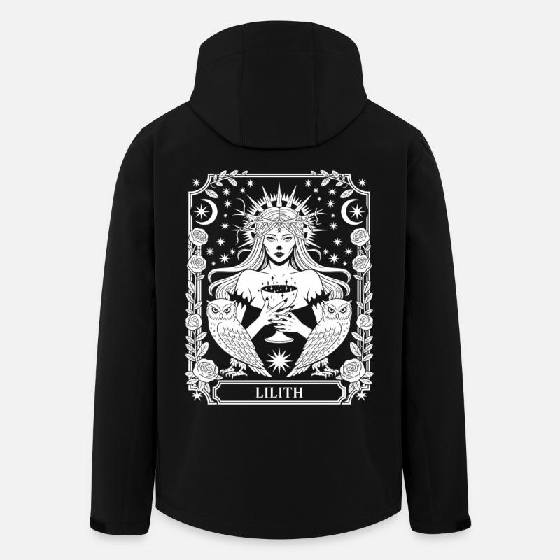 Lilith Moon Star Framing - Men’s Recycled Softshell Jacket by Stanley/Stella - black