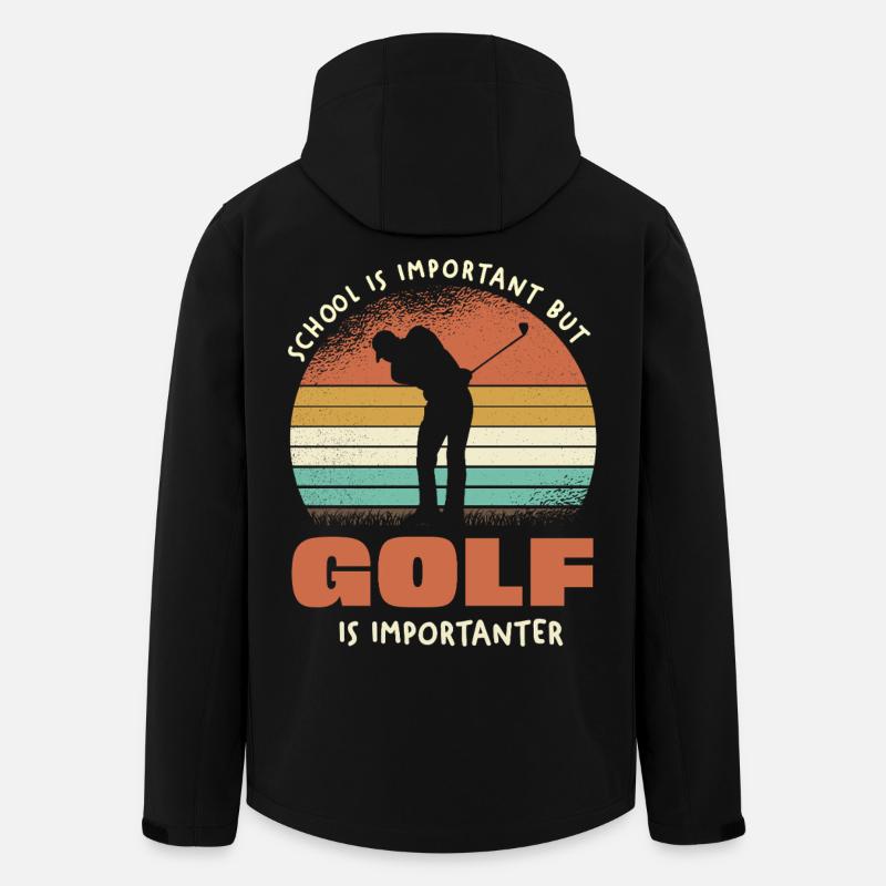 Golf is the most important - Men’s Recycled Softshell Jacket by Stanley/Stella - black