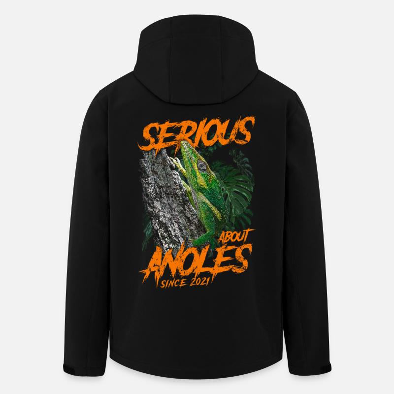 Ernsthaft über den kubanischen Ritter Anolis seit 2021 - Recycelte Männer Softshell-Jacke von Stanley/Stella - Schwarz