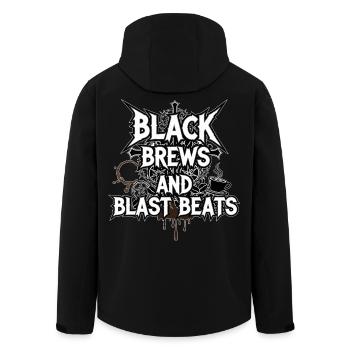 Black Brews et Blast Beats - Veste softshell homme en polyester recyclé Stanley/Stella - noir - Dos - AI Model Male 185 light (185cm)