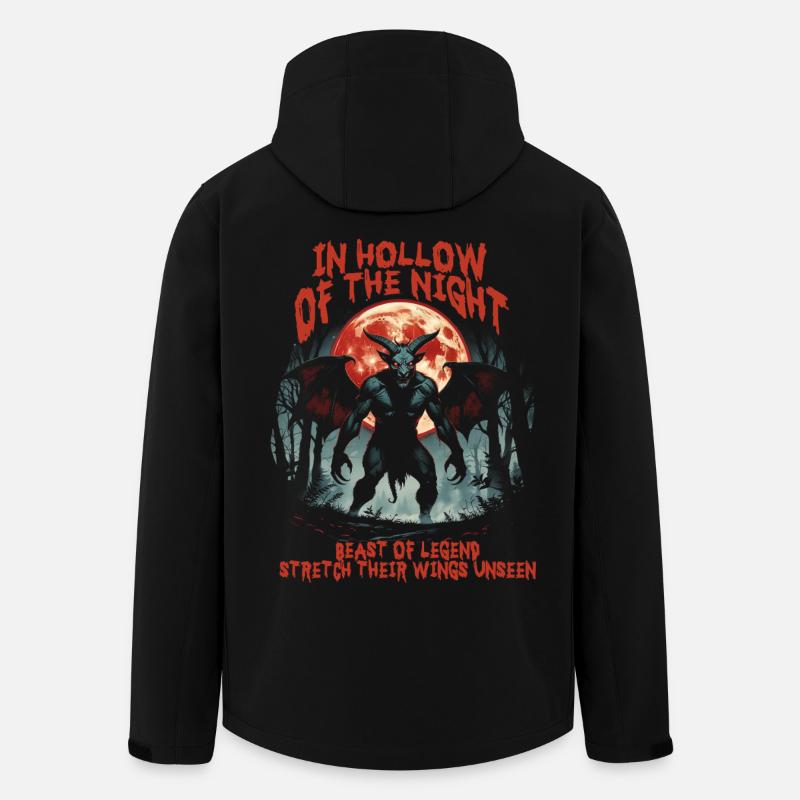 Jersey Devil Mythological Creatures - Men’s Recycled Softshell Jacket by Stanley/Stella - black