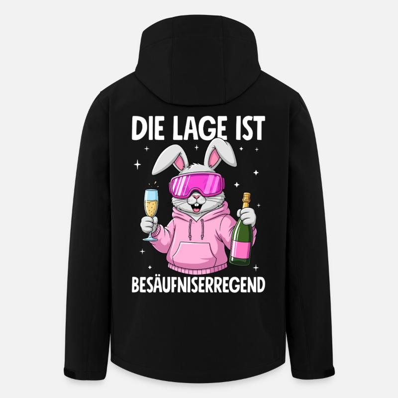 Die Lage Ist Besäufniserregend - Recycelte Männer Softshell-Jacke von Stanley/Stella - Schwarz