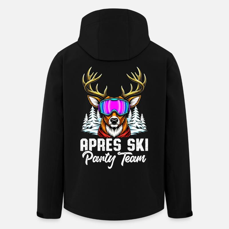 Après Ski Party Team - Men’s Recycled Softshell Jacket by Stanley/Stella - black