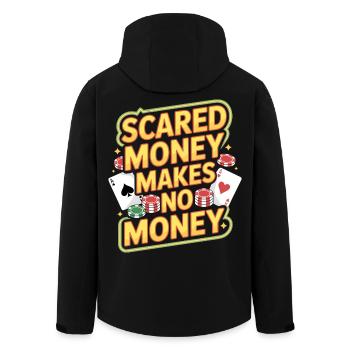 Makes No Money Gambling Casino Gambler - Men’s Recycled Softshell Jacket by Stanley/Stella - black - Back - AI Model Male 185 light (185cm)