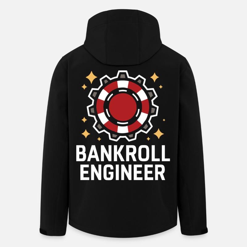 Bankroll Engineer Gambling Gambler - Men’s Recycled Softshell Jacket by Stanley/Stella - black