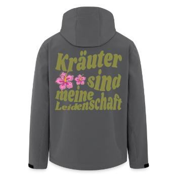 Conception d’herbes magiques pour de vraies sorcières d’herbes - Veste softshell homme en polyester recyclé Stanley/Stella - noir - Dos - AI Model Male 185 light (185cm)