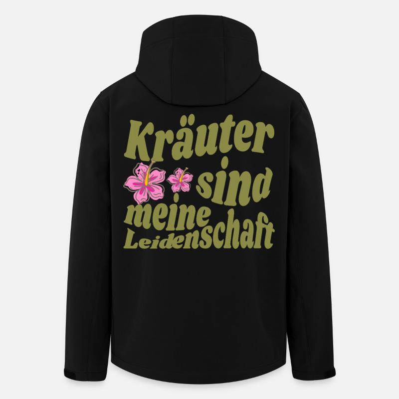 Magisches Kräuter-Design für echte Kräuterhexen - Recycelte Männer Softshell-Jacke von Stanley/Stella - Schwarz
