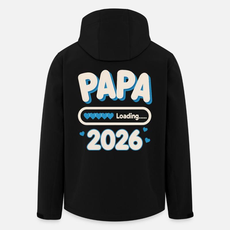 Papa Loading 2026 - Men’s Recycled Softshell Jacket by Stanley/Stella - black