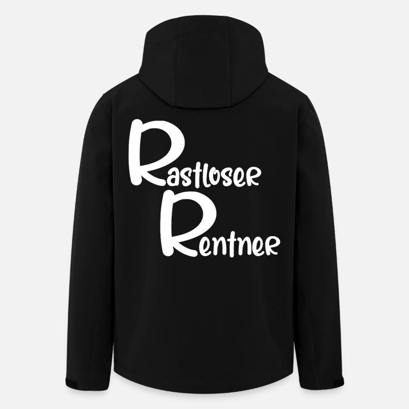 Rastlose Rentner - Recycelte Männer Softshell-Jacke von Stanley/Stella - Schwarz