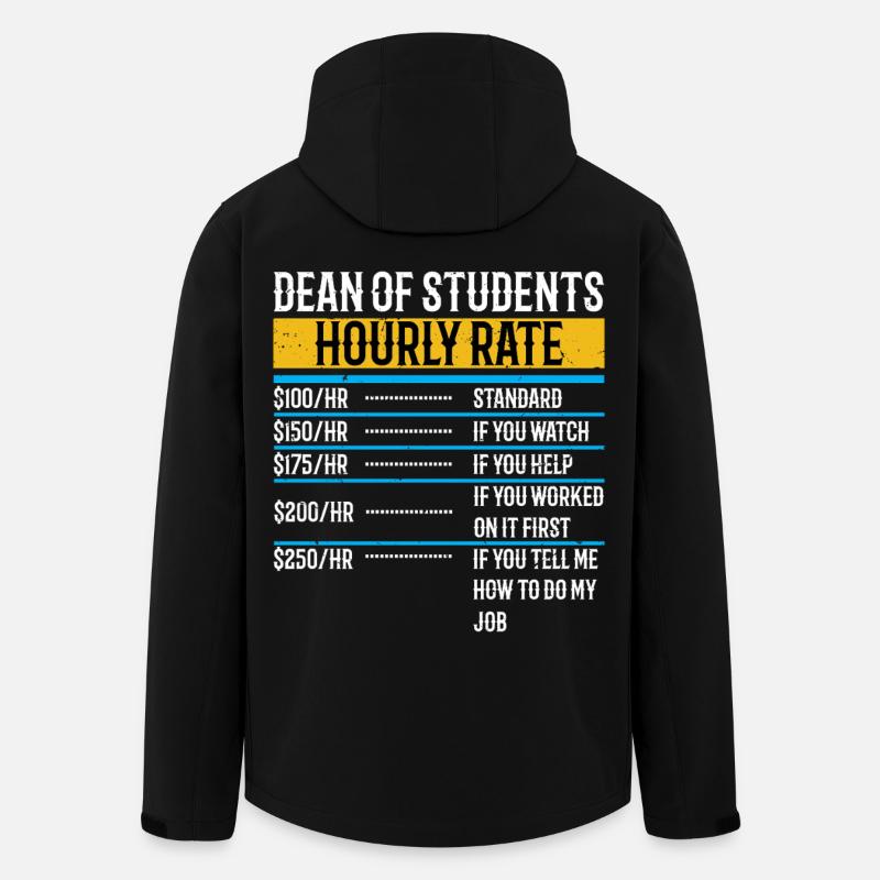 Lustiger Dekan der Studenten Stundensatz - Recycelte Männer Softshell-Jacke von Stanley/Stella - Schwarz