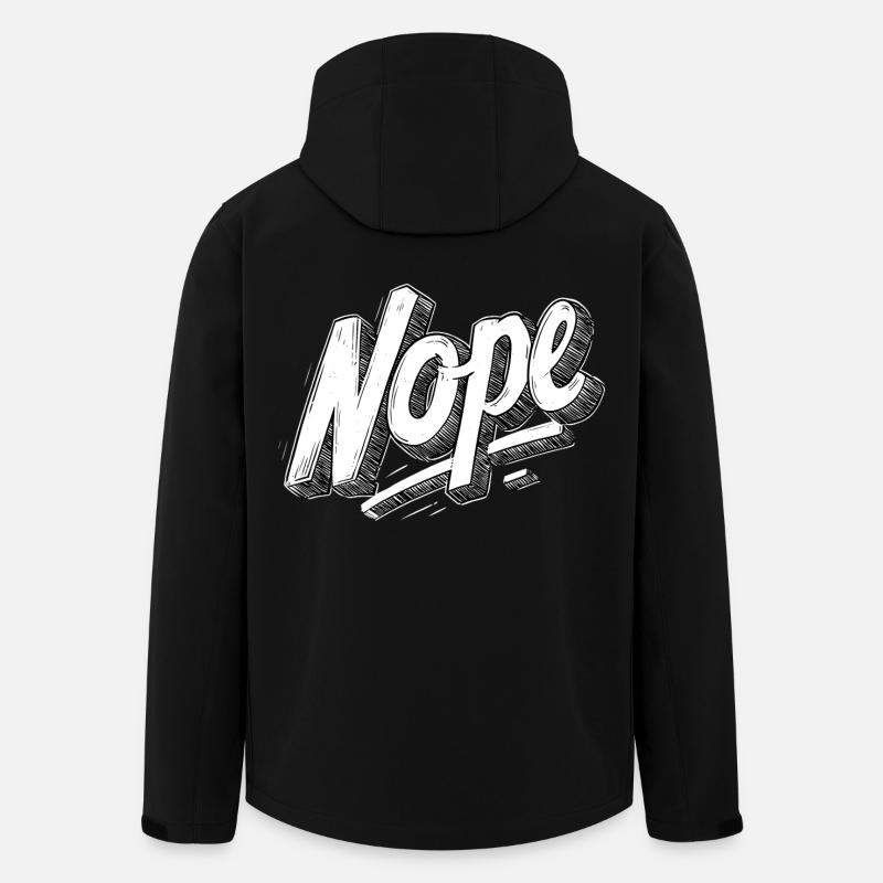 Nope - Recycelte Männer Softshell-Jacke von Stanley/Stella - Schwarz